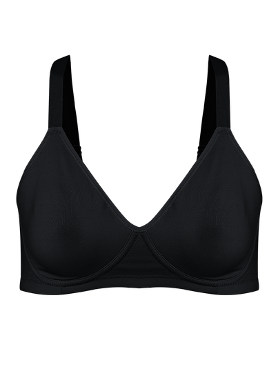 Sutiã Sem Aro Sem Bojo Sustentação Básico Preto