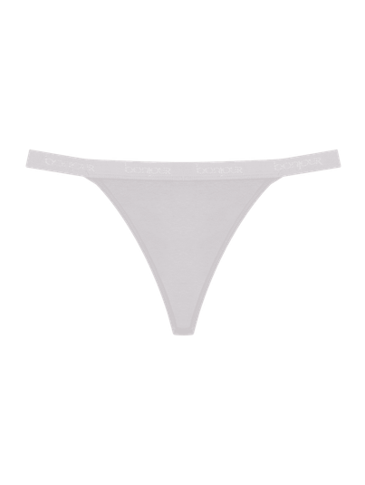 Calcinha String Fio Dental Em Algodão Branco