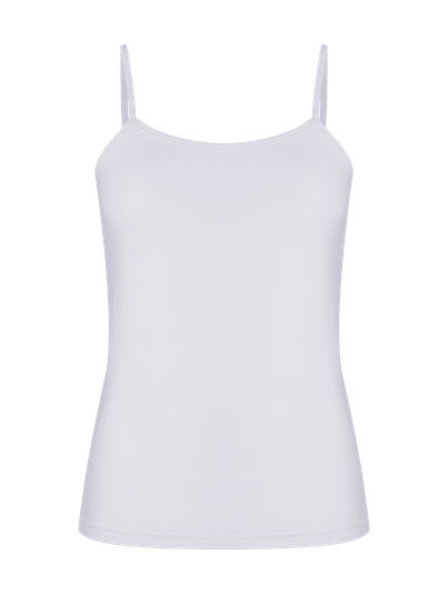 Camiseta Regata Em Algodão Branco