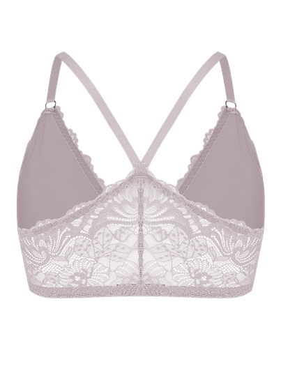 Sutiã Top Nadador Em Renda Lilas Galactico