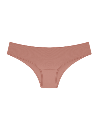 Calcinha Laterais Largas Básica Marrom Bronze
