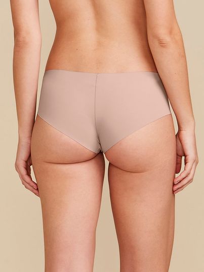 Calcinha Tanga Brasileira Invisível Bege Camurca