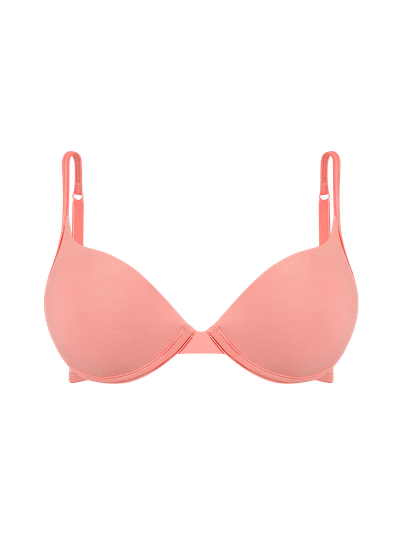 Sutiã Push Up Com Bojo Soft Básico Coral Hit