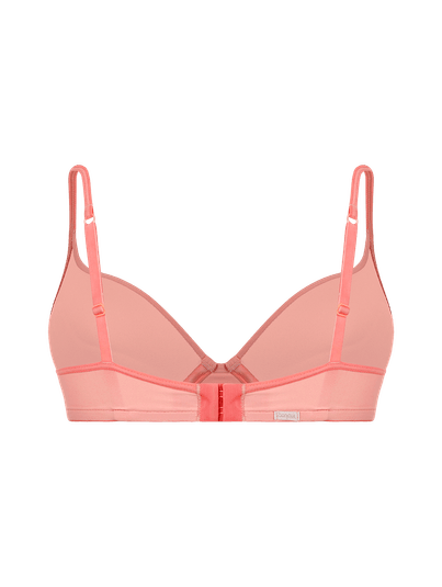 Sutiã Push Up Com Bojo Soft Básico Coral Hit