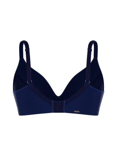 Sutiã Sem Bojo Com Aro Redutor Básico Azul Maritimo