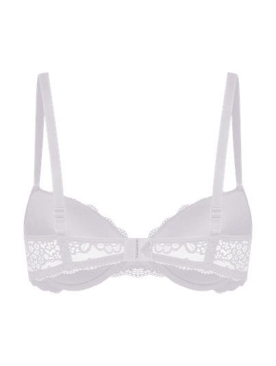 Sutiã Push Up Em Renda Branco