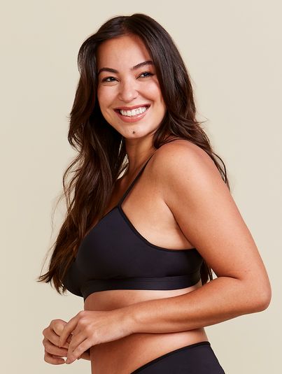 Sutiã Triângulo Com Bojo Soft Sem Aro Básico Preto