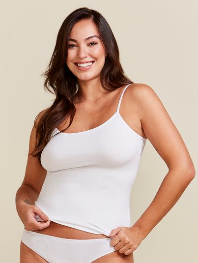 Camiseta Regata Em Algodão Branco