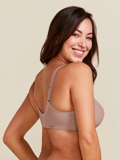 Sutiã Sem Bojo Com Aro Redutor Básico Bege Camurca