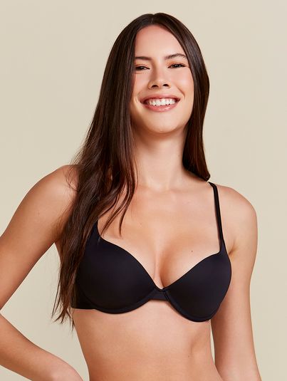 Sutiã Push Up Com Bojo Soft Básico Preto