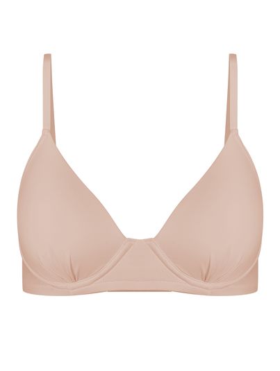 Sutiã Meia-taça Sustentação Básico Taça Bege Essence