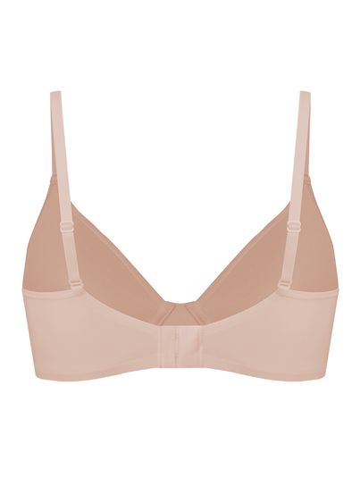 Sutiã Meia-taça Sustentação Básico Taça Bege Essence