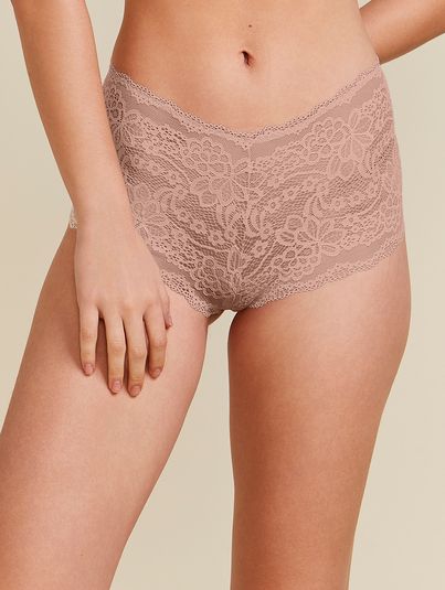 Calcinha Tanga Brasileira De Renda Bege Essence