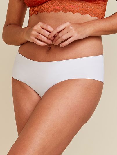 Calcinha Tanga Brasileira Invisível Branco
