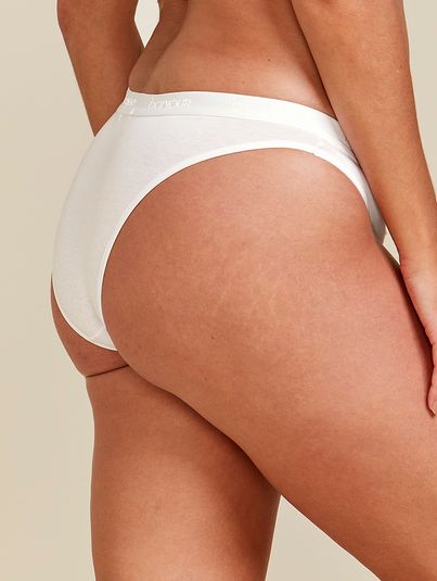 Calcinha Biquíni Em Algodão Branco