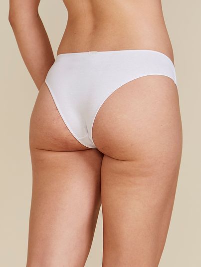 Calcinha Biquíni Em Algodão Branco