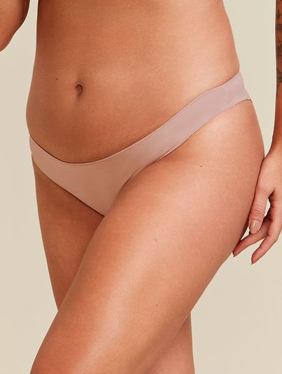 Calcinha Biquíni Básica Bege Camurca