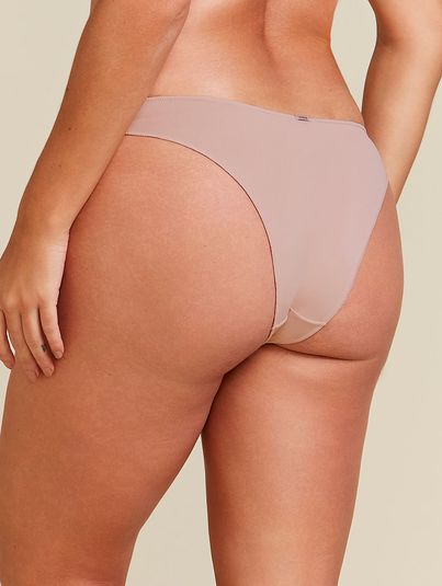 Calcinha Biquíni Básica Bege Camurca